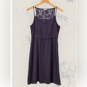 Banana Republic deep violet midi dress